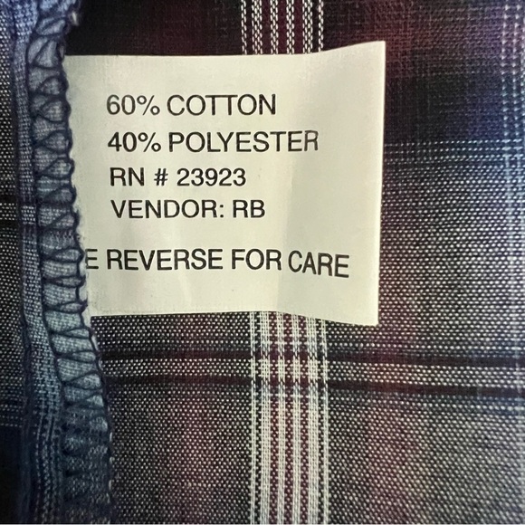 Bit & Bridle Men’s White Pearl Snap Western Shirt Sz 2X Multi  Color Plaid - Picture 8 of 12